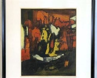 Signed & Numbered Bernece B. HUNTER Intaglio Print