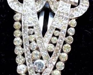 Art Deco Rhinestone Multi Purpose Clip