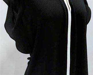 Karl LEGERFELD Black Blouse, New w Tag