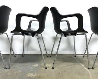 Set 4 VITRA HAL Armchairs By Jasper Morrison