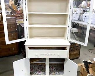 Vintage Country Kitchen Hutch