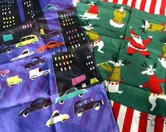 Lot 2 Cotton Hankerchief, Swissair, Tammis Keefe