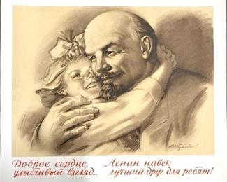 Vintage 1963 Russian Propaganda Poster