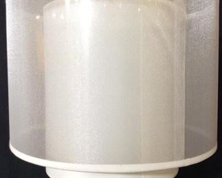 Table Lamp W White Toned Shade
