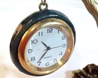 Floral Art Nouveau style Desk Top Clock