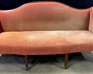 Vintage Federal Style Upholstered Sofa