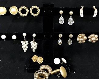 Lot Vintage Non Pierced Earrings