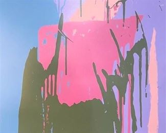 Signed & Numbered Print, Colorful Drip