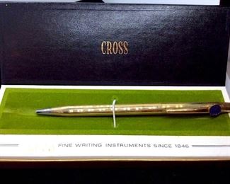 12 K Gold Filled Vintage CROSS Pen, .Org. Box