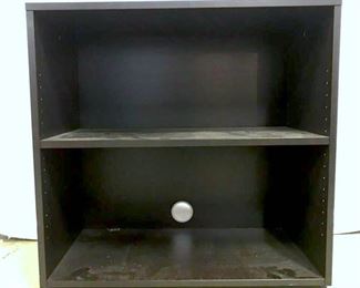 Contemporary Dark Toned Wood Grain TV Bookcase