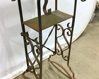 Vintage Tiled Top Metal Plant Stand