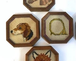 Lot 5 Vintage Leather Home Display Accessories