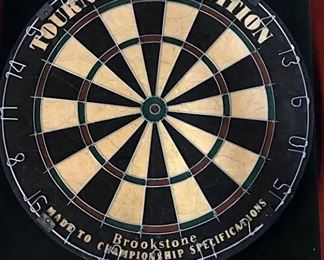 Brookstone Wall Cabinet Dartboard, Tournament Ed