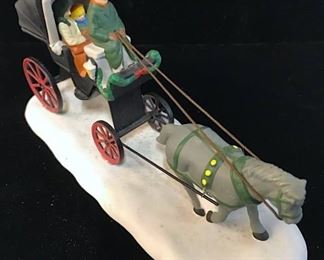 Traditional English Carriage Ride Ceramic Figural