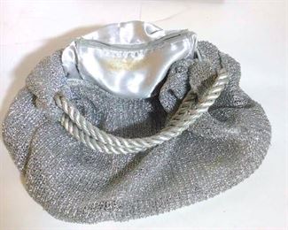 Vintage Silver Mesh Handbag