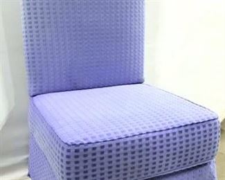 Lavender Toned Skirted Chair