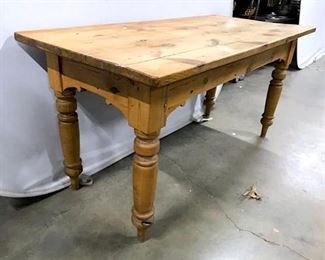 Vintage Carved Wood Dining Table