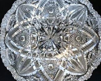 Antique Brilliant Cut Crystal Bowl