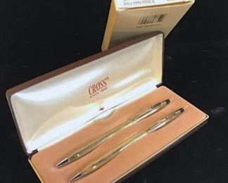 10 K Gold Filled CROSS Pen/Pencil Set, Org. Box