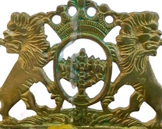 Gold Toned Metal Judaica Menorah