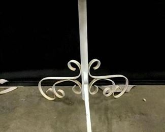 Round Marble Top Metal Base Side