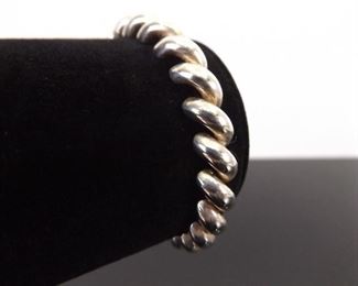 .925 Sterling Silver Thick Heavy Rope Bracelet