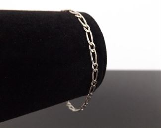 .925 Sterling Silver Figaro Link Bracelet