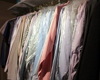 Men's dress shirts (sizes in the L to XL range)