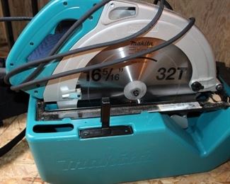 Makita 16 5/16" circular saw - capacity to handle large beams, etc. You need this!