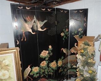 vintage oriental room screen