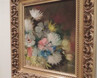 floral oil painting