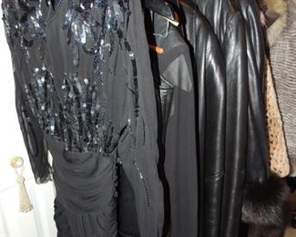 designer and boutique clothing, leather jackets, skirts, vests