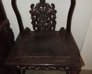 carved oriental chair