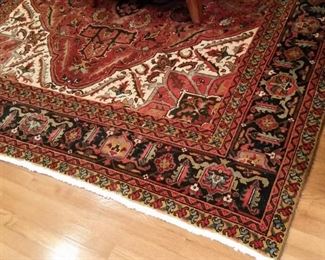 This 7.5 ft. x 10.5 ft rug is  handmade