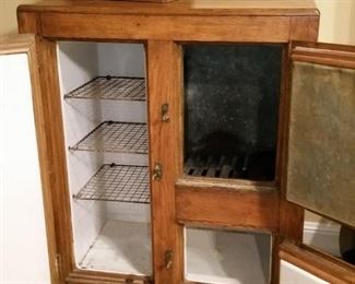 A look inside the antique ice box
