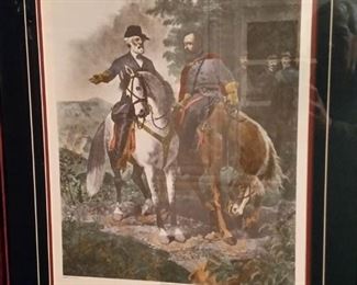Large print of 'The Last Meeting' between Generals Lee and Jackson
