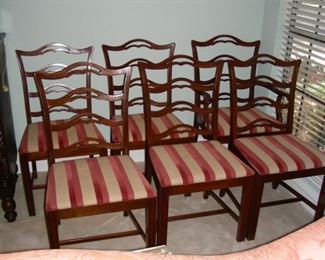 Set of 6 chairs (one armchair, 5 side chairs)