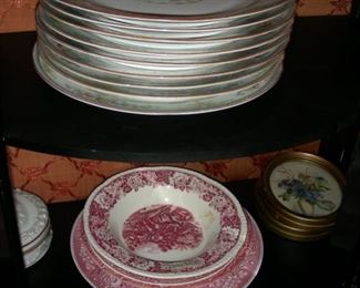 Noritake, transferware plates