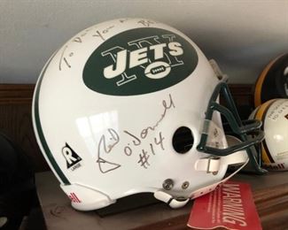 Autographed helmet