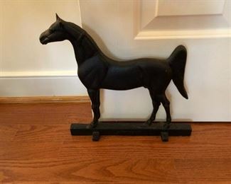 Vintage Virginia Metalcrafters Horse door stop.