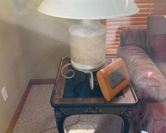 Chinese theme end table.