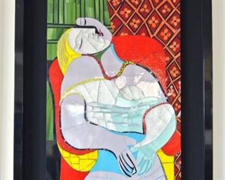 Mosaic Reproduction of Picasso's "La Reve" (The Dream)