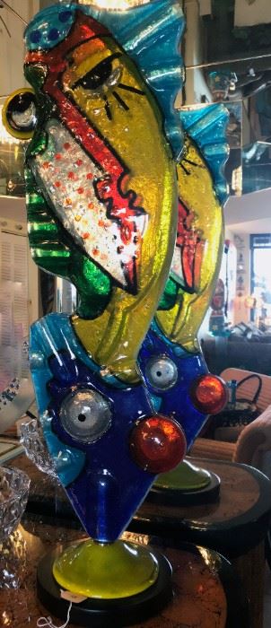 Silvio Vigliaturo - "Big Face" - Blown Glass Abstract Sculpture