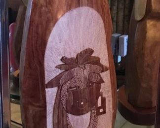 Orland C. Joe Native American Stone Sculpture on Wood base
