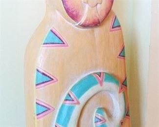 Clay Southwest Cat Sculpture