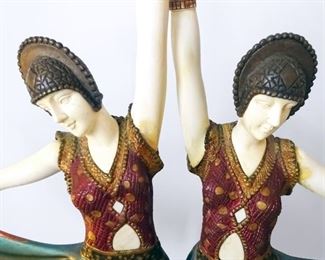 After Chiparus - "The Dolly Sisters" Bronze & Ivory