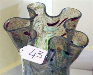 Tulip Freeform Glass Vase
