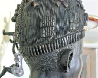 Life Size African Wood Carving of a Woman