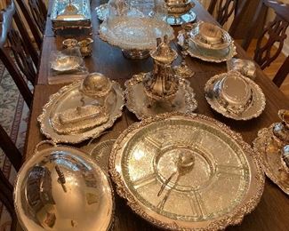 Wonderful silver plate pieces for entertaining!