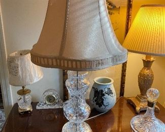 Waterford crystal lamp--one of three available
